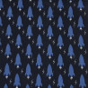 Coated  Cotton FUZMINI Night / Blue